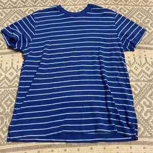 Dark Blue & Light Blue Striped Shirt